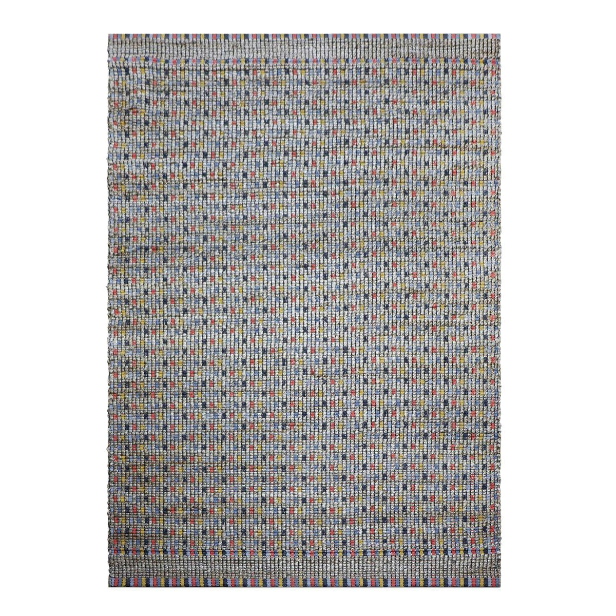 - Tapis rectangulaire jute et coton