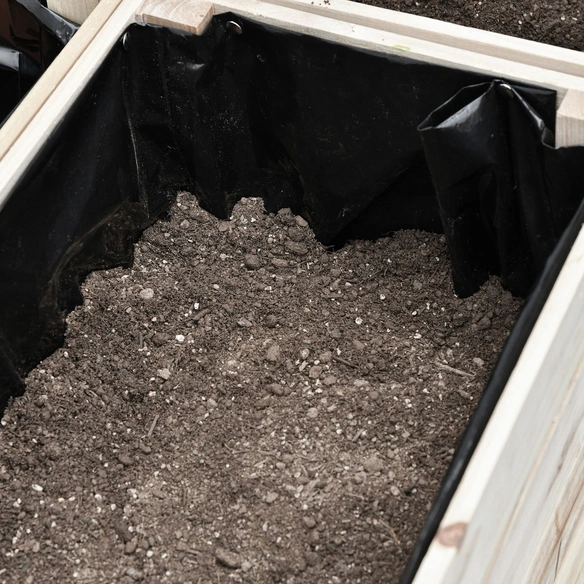 Hochbeet, BxHxL: 30 x 60 x 50 cm, tannenHolz/Kunststoff