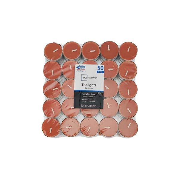 Ms Tealights 50PK Pumpkin Spice