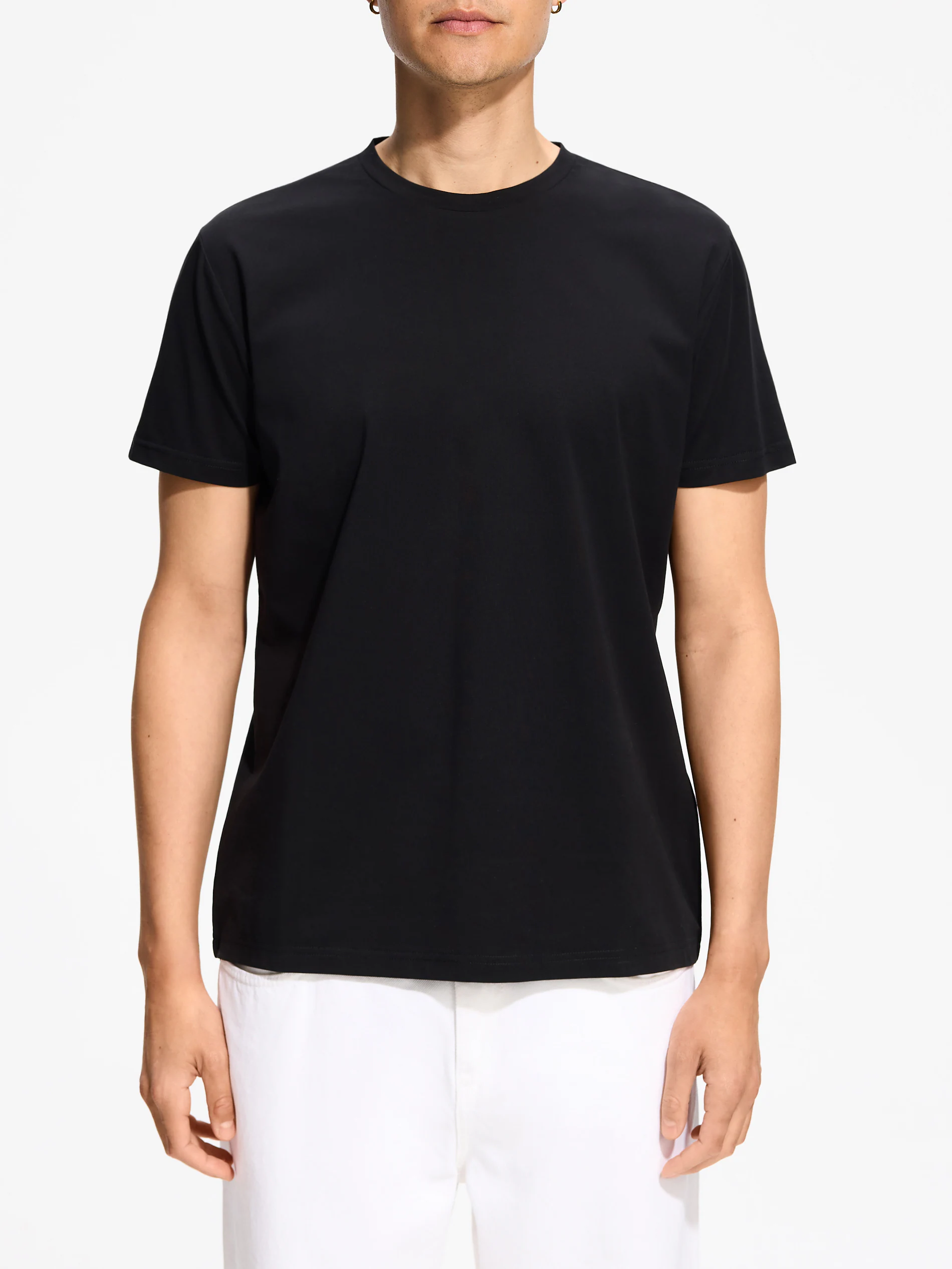 Gładki t-shirt regular fit