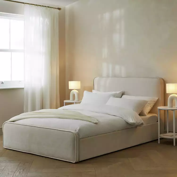 Habitat Ruxley Small Double End Drawer Storage Bed - Natural