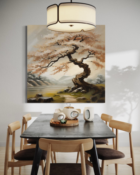 Feeby Obraz na płótnie, Krajobraz Natura Japonia Drzewo 30x30