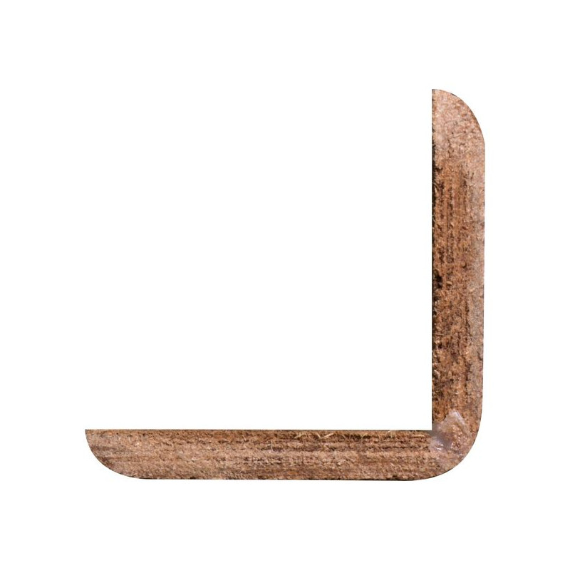 Cornière d'angle en meranti 270 x 3,4 x 3,4 cm