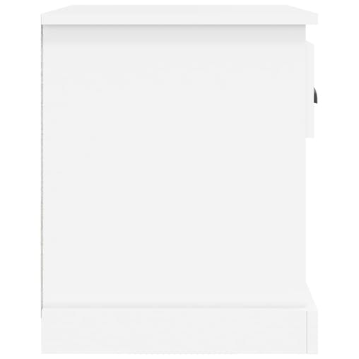 NNEVL Bedside Cabinet White 39x39x47.5 cm Engineered Wood