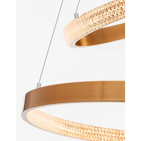 Pendelleuchte »Preston «, LED, 62 W, Höhe: 120 cm, goldfarben