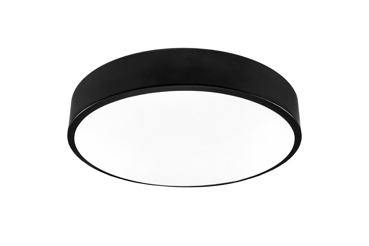 Plafon Houstonokrągły czarno-biały LED 1x24W 30cm 2160lm IP20 IdeaLED