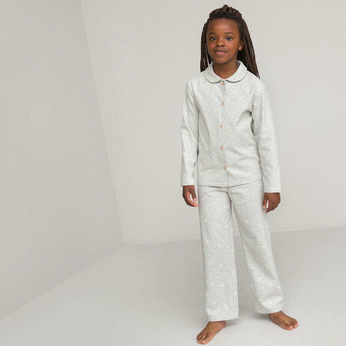 Pyjama de Noël, imprimé bonbons et sucres d'orge