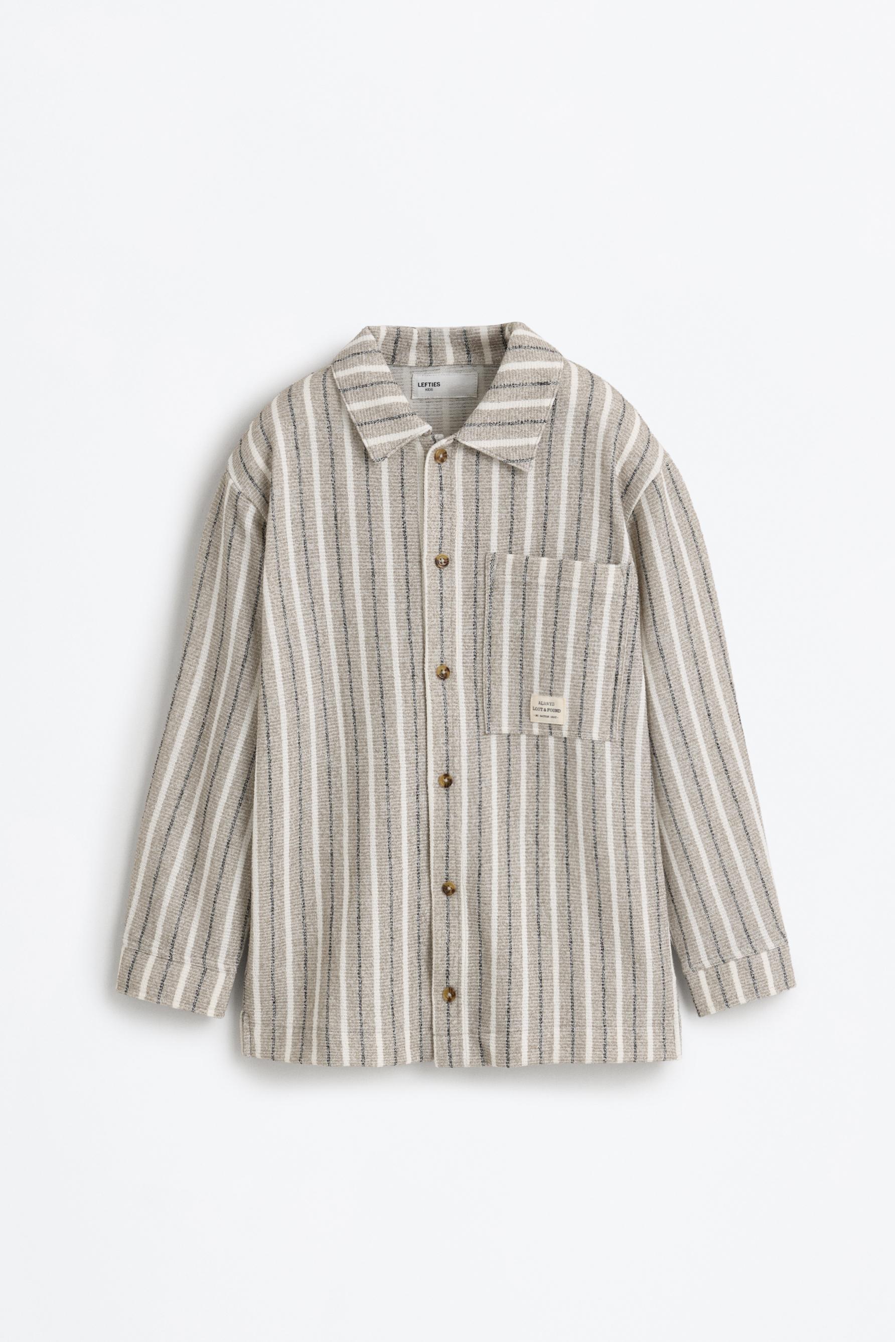Sobrecamisa rústica de rayas