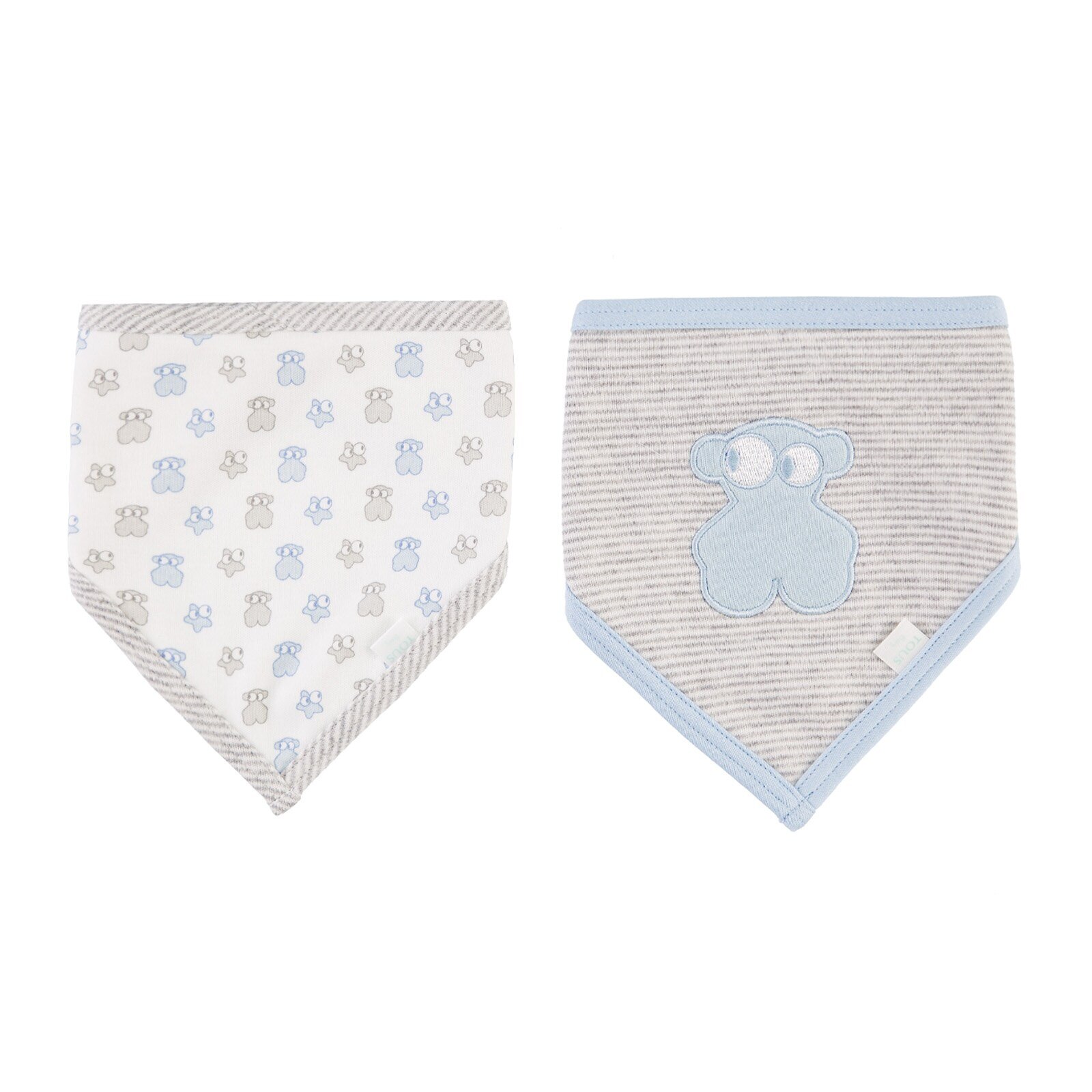 Set de quita babas Face Azul Celeste