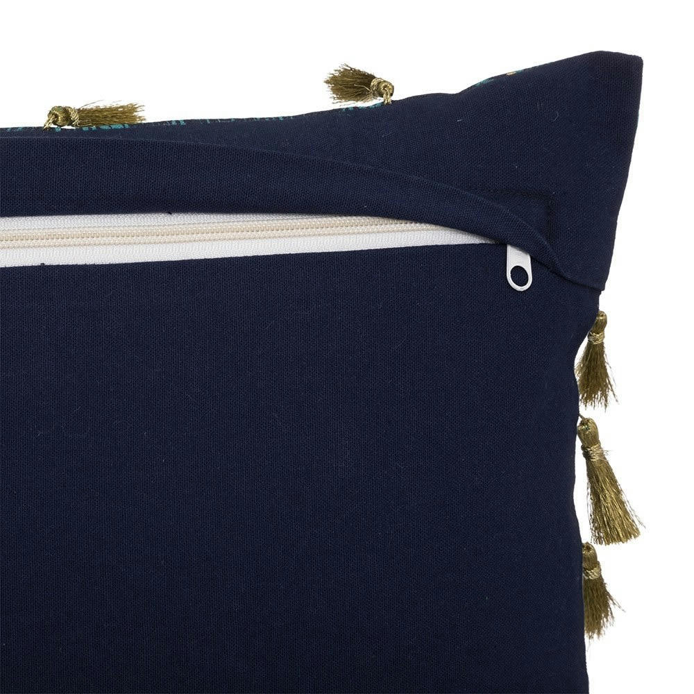 - Housse de coussin Bleu cotton 30 x 50