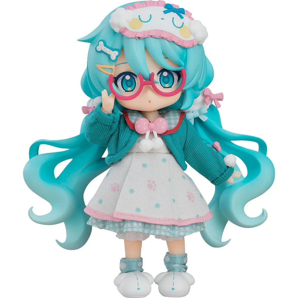 Good Smile Company Character Vocal Series 01:Hatsune Miku Nendoroid Doll Hatsune Miku:Loungewear Outfit Version Action Figure 10 cm