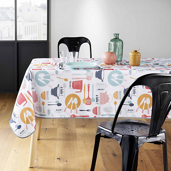 Nappe ronde antitache et infroissable A table
