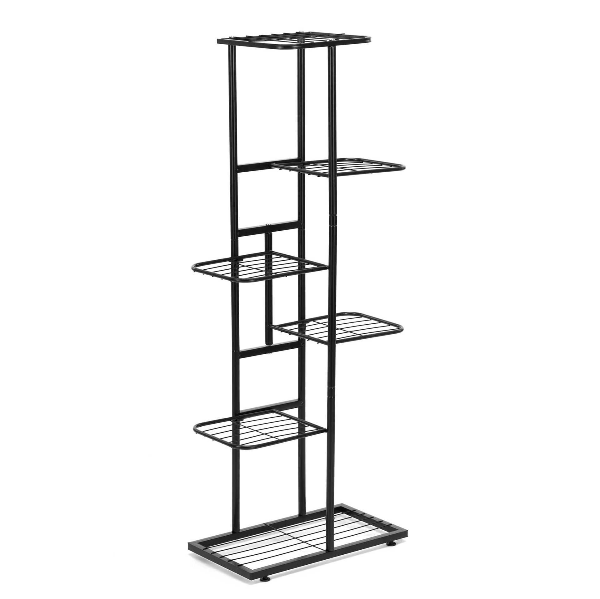 Kwietnik metalowy, pionowy z 6 półkami loftowy stojak na rośliny 106 cm