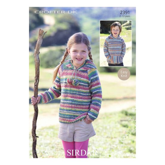 Sirdar Crofter DK Hooded Sweater Digital Pattern 2391