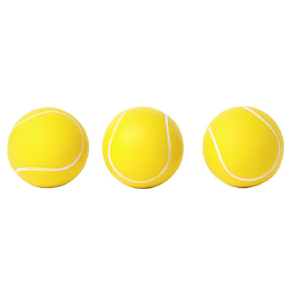 Balle de tennis en mousse jaune Ø6,3cm x3