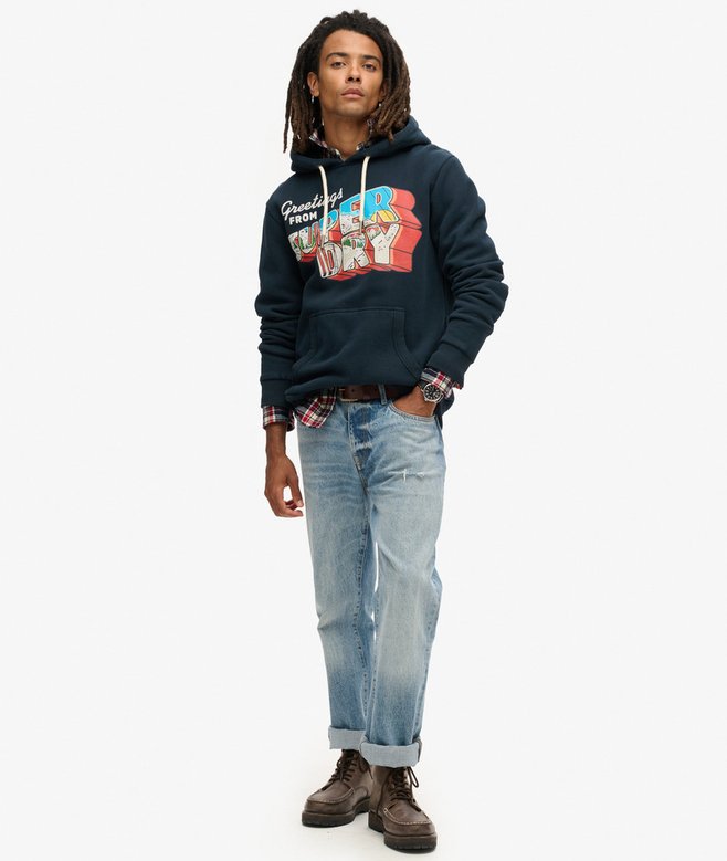 Travel Postcard Graphic Hoodie