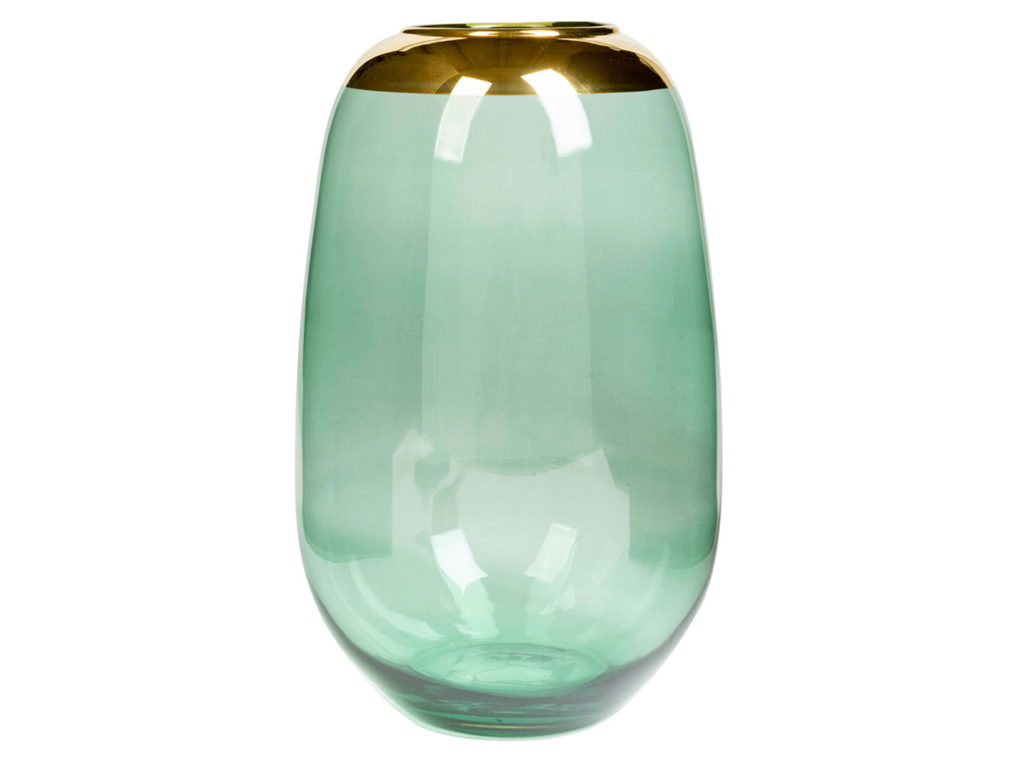 Wazon szklany Elegance II 25 cm zielony