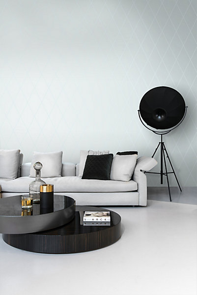 Origin Wallcoverings papier peint à carreaux bleu glace 53 cm x 10.05 m