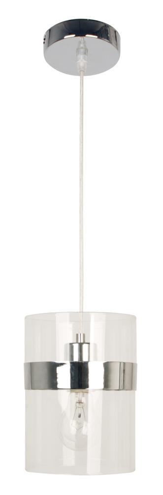 Lampa wisząca chromowana-przezroczysta BRANDO 1xE27x60W Candellux