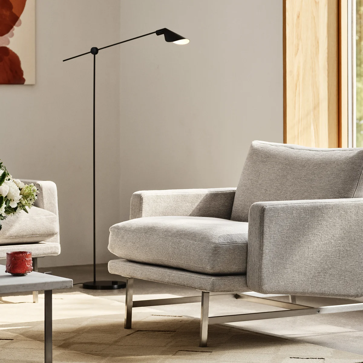 Fritz Hansen - MS011 LED Stehleuchte, Stahl