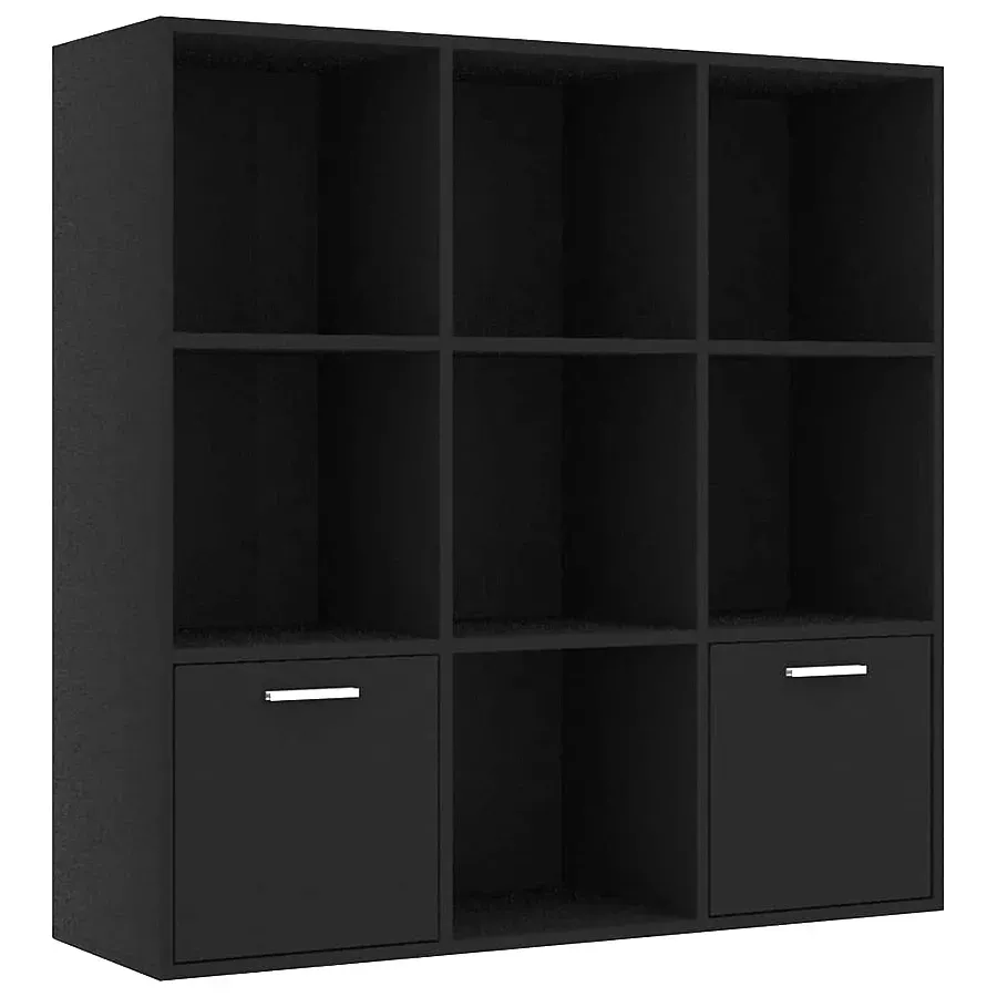 Czarny minimalistyczny regał - Avero