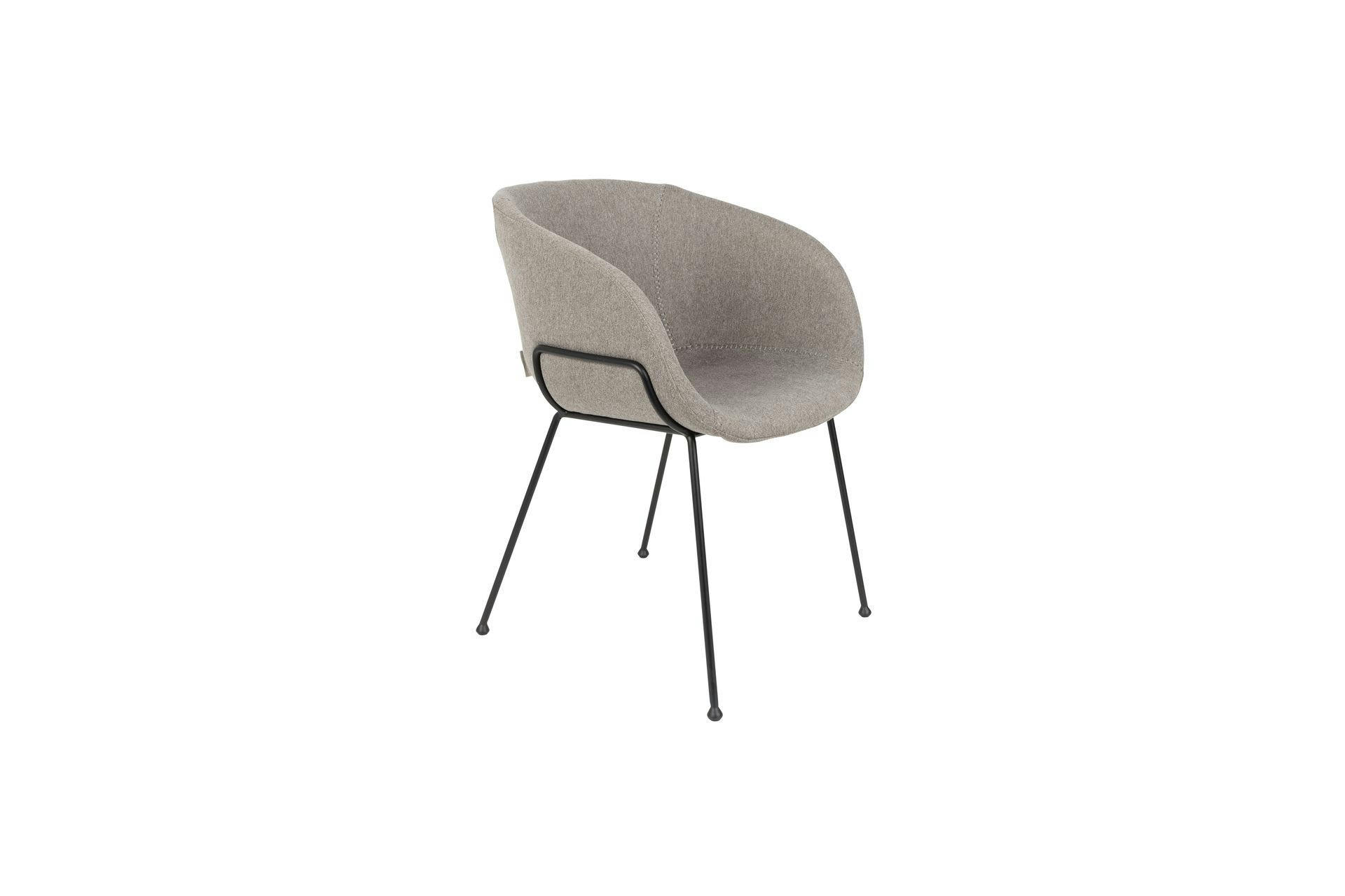 FLEXBACK - Fauteuil en tissu gris