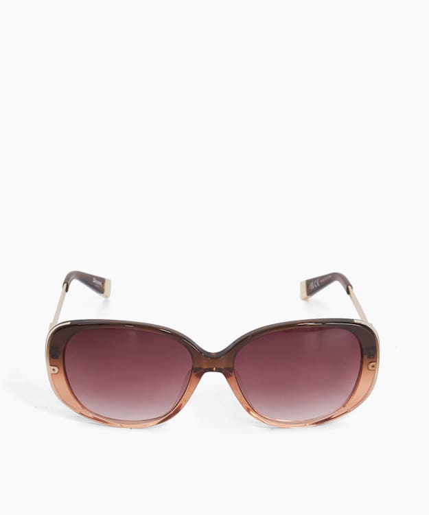 Goldie Burgundy - Oversized Sunglasses