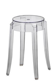 Stołek Duch 46 cm inspirowany Ghost transparentny