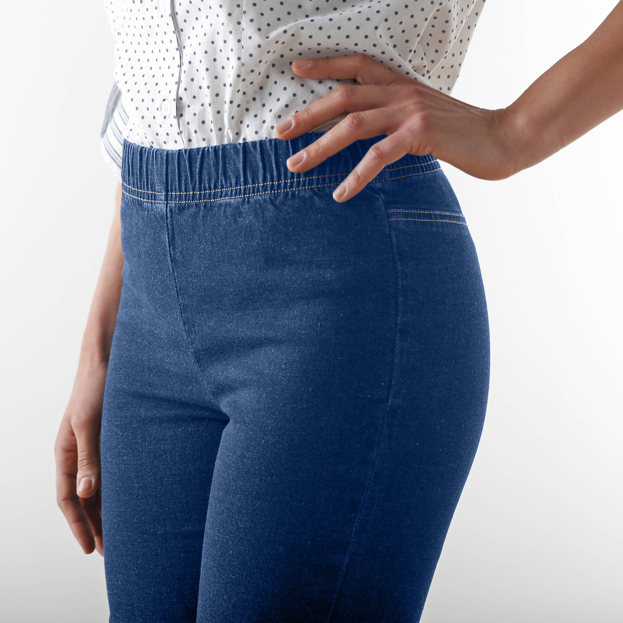 Jean sculptant, ceinture ventre plat