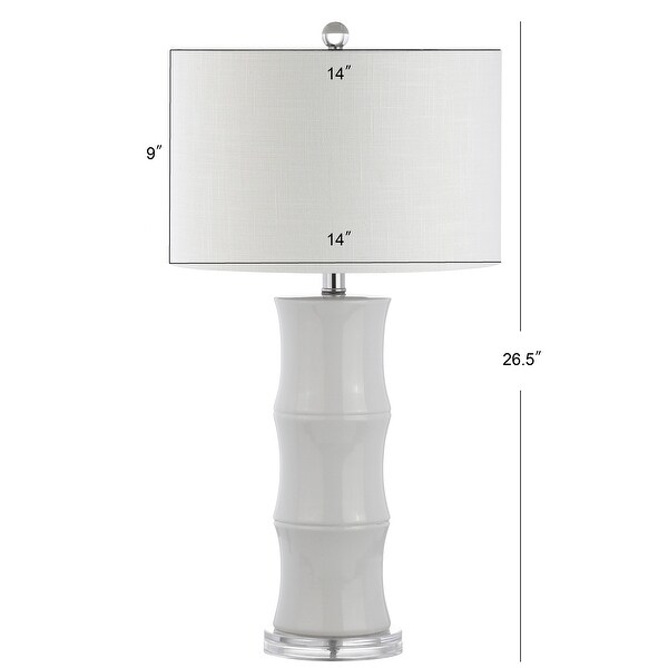 Joelie 26.5" Ceramic LED Table Lamp, Navy by JONATHAN Y