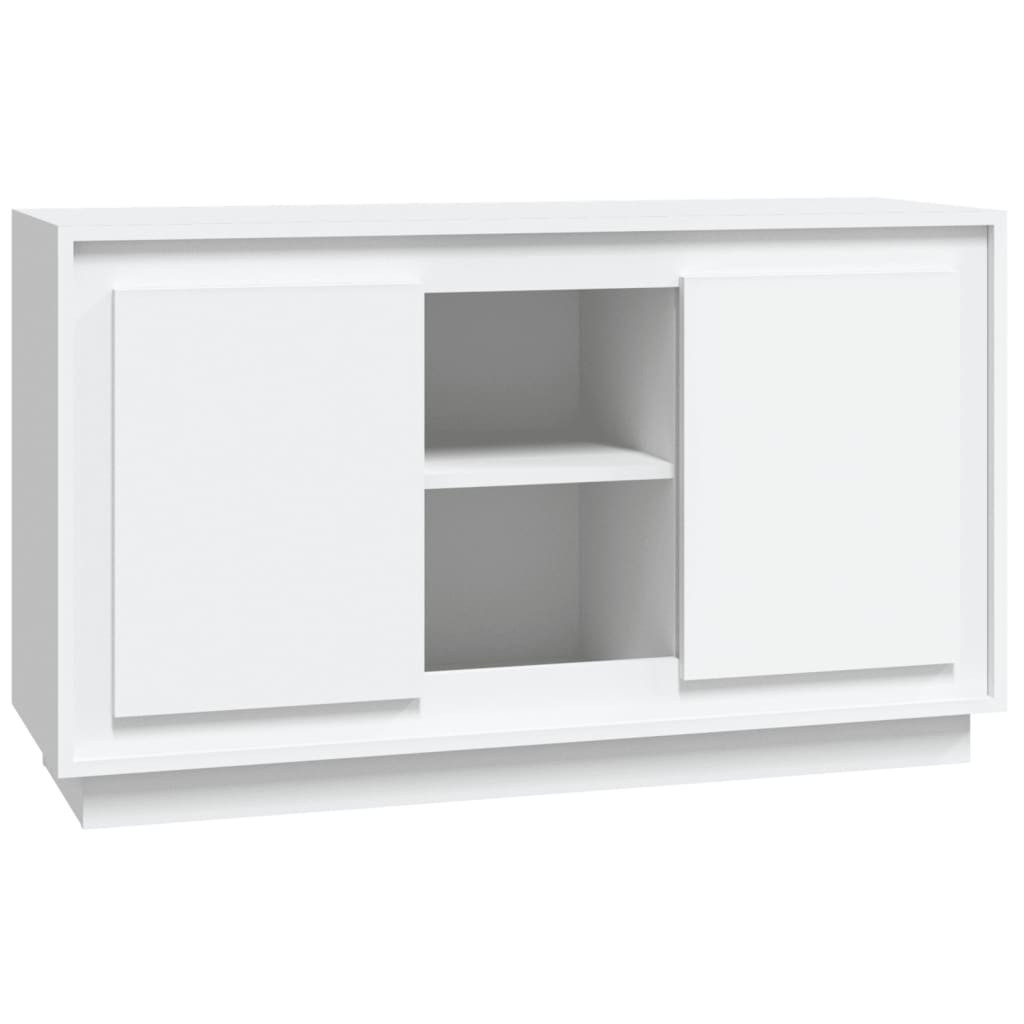 Szafka Regał Biała z Drzwiami 102x35x60 cm do Salonu Pokoju Sypialni