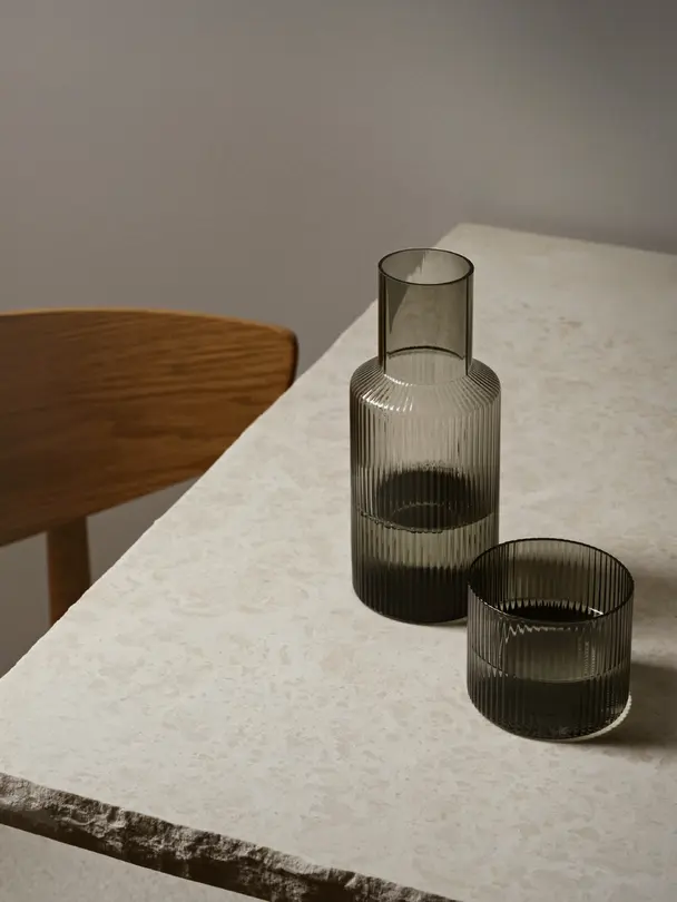 Krug- und Gläserset 2-teilig Ripple