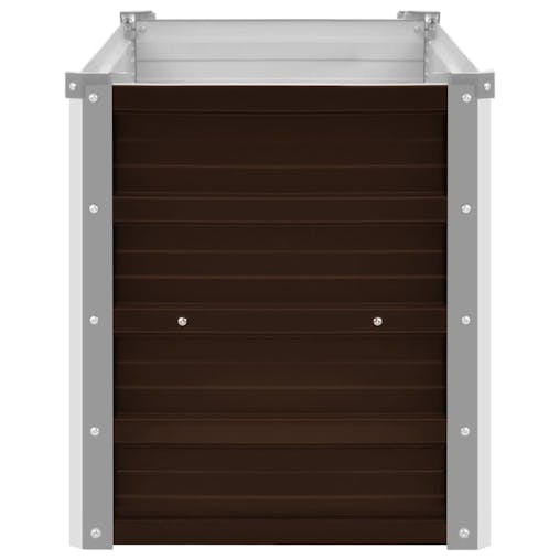 NNEVL Garden Raised Bed Brown 160x40x45 cm Galvanised Steel