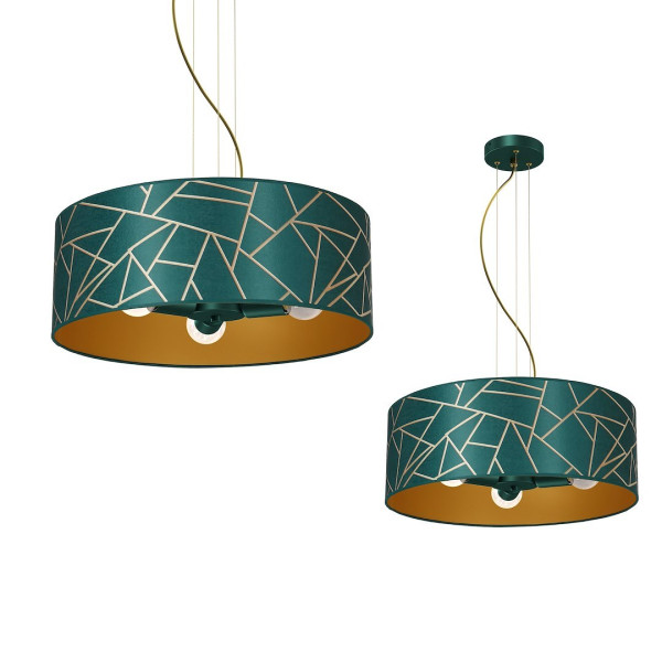Lampa Wisząca Milagro Ziggy E27 45W Bottle Green