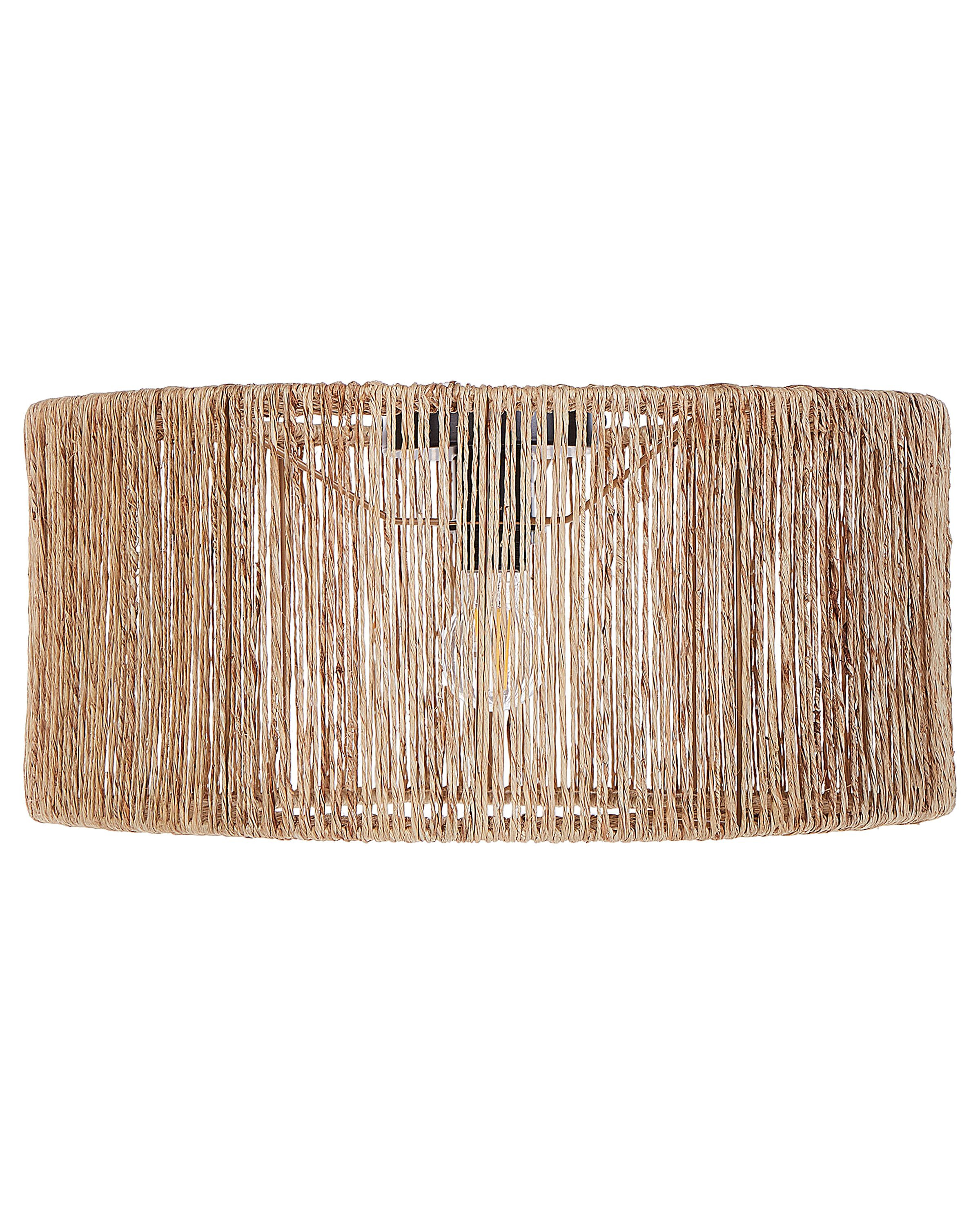 Lampa sufitowa jutowy klosz naturalna