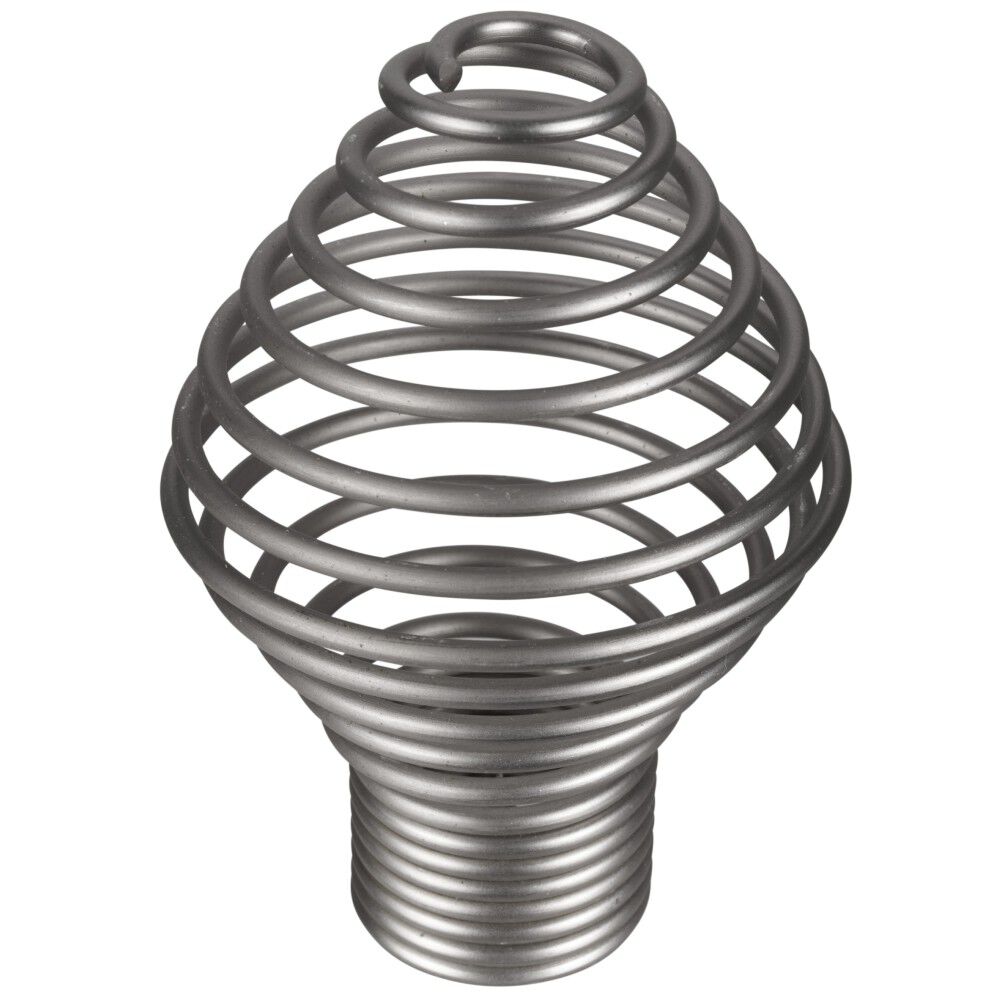Embout pour tringle à rideaux x2 couleur métal nickel