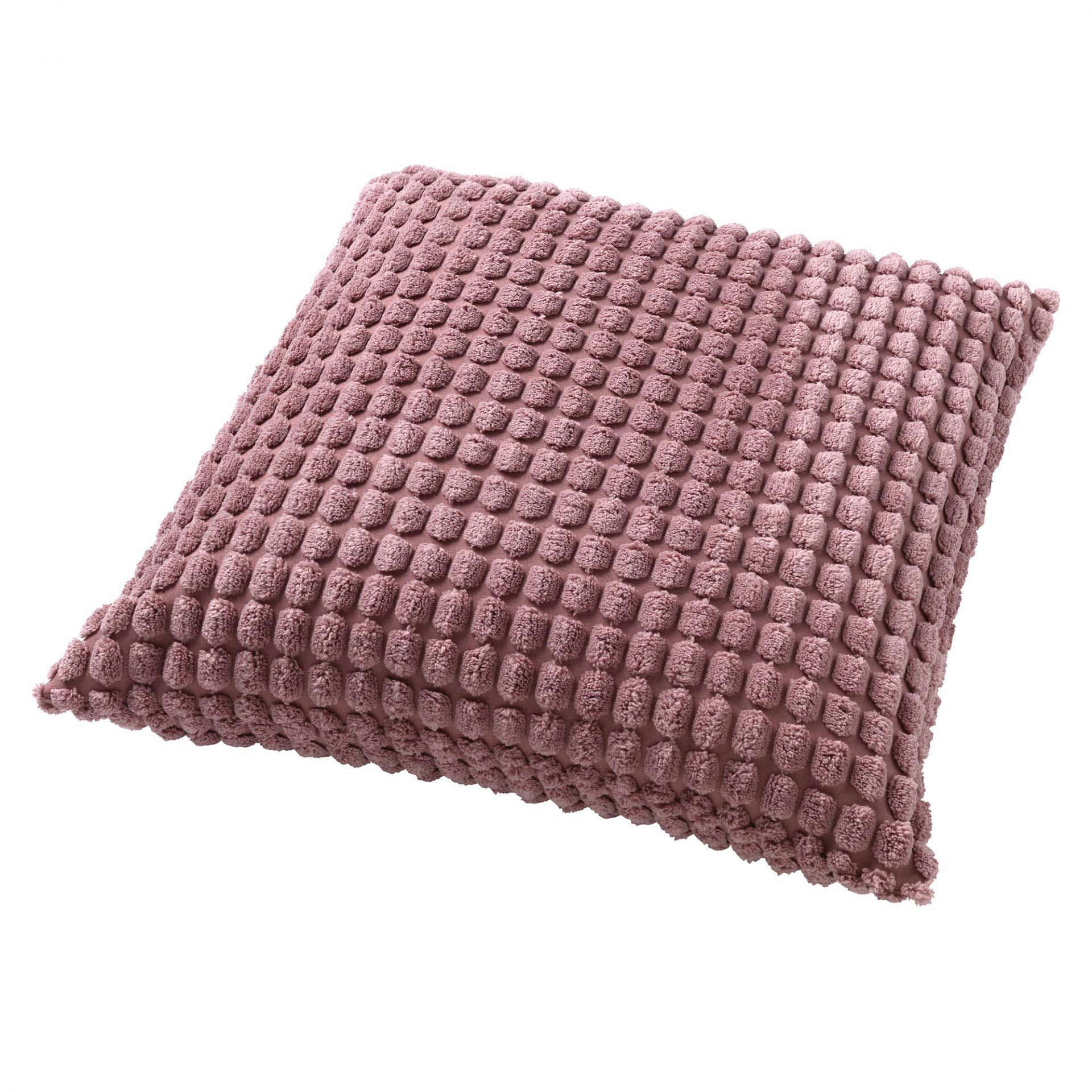 - Coussin - rose en velours 45x45 cm uni