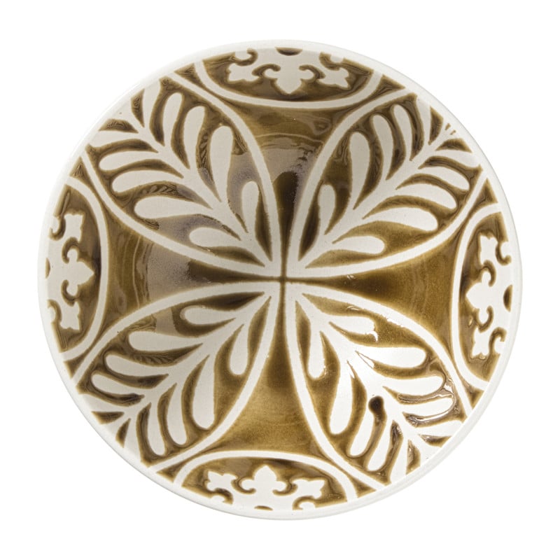 Schaaltje Aria middel - bruin/blauw - &Oslash;12.3x5.8 cm