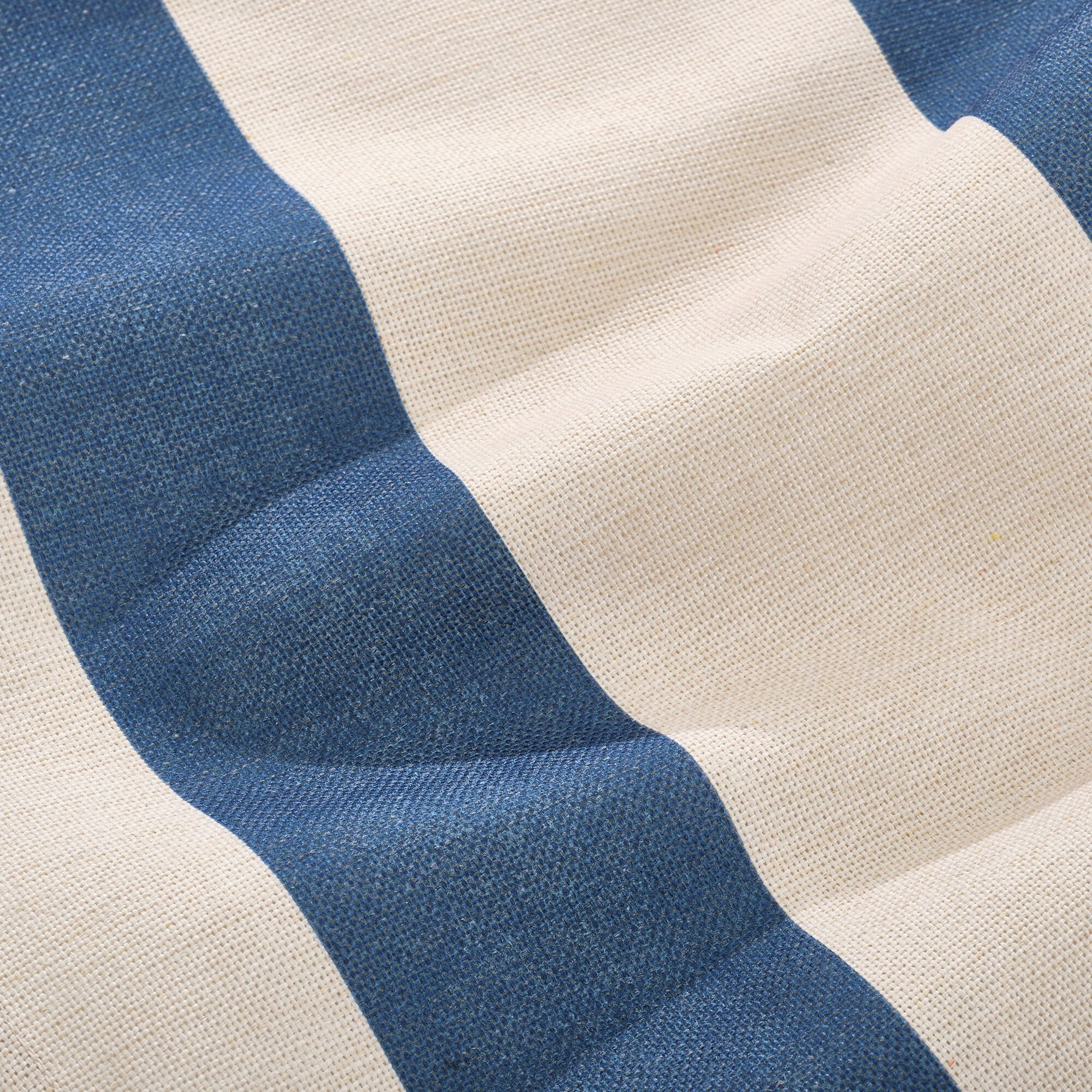 MARAGE - Toile de chilienne rayée en tissu - bleu