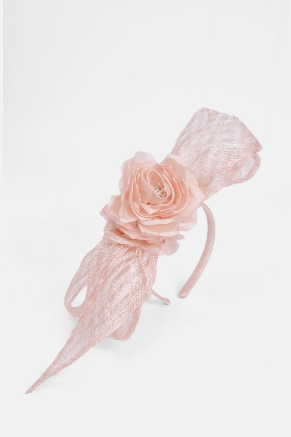 KarenMillen Mesh Floral Bow Headband