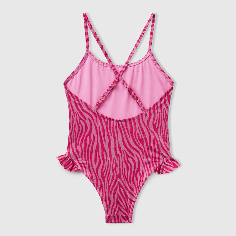 Animal print one-piece swimsuit
