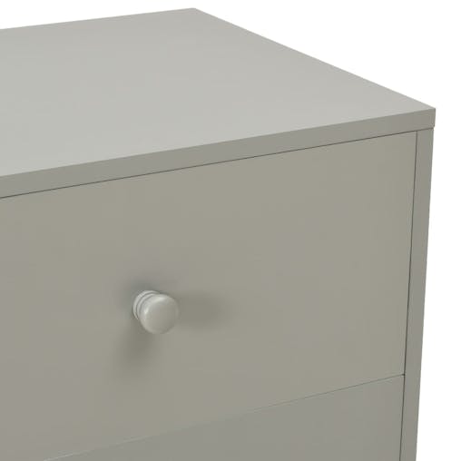 NNEVL Bedside Cabinets 2 pcs Grey 40x30x50 cm Solid Pinewood