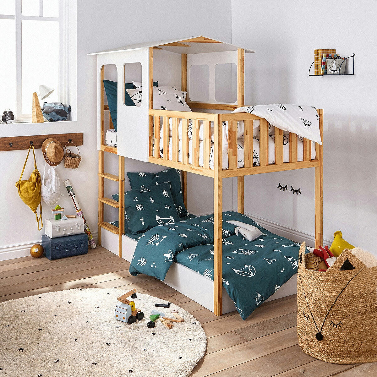 Drap-housse imprimé, Forest Camp