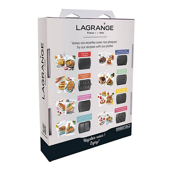 Jeu de plaques 4x7 pour gaufrier premium Lagrange 010922