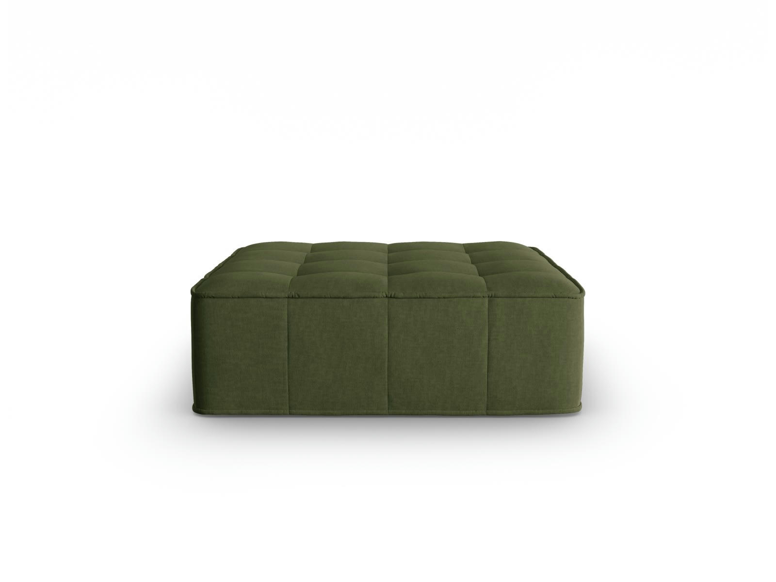 MIKE - Pouf 1 place en tissu structurel vert