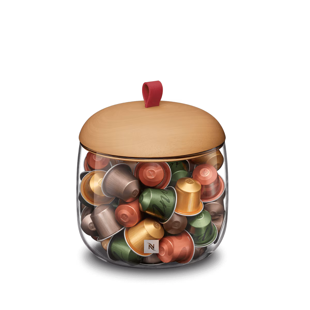 Display Mia Kapseldispenser Holz Edition - Nespresso