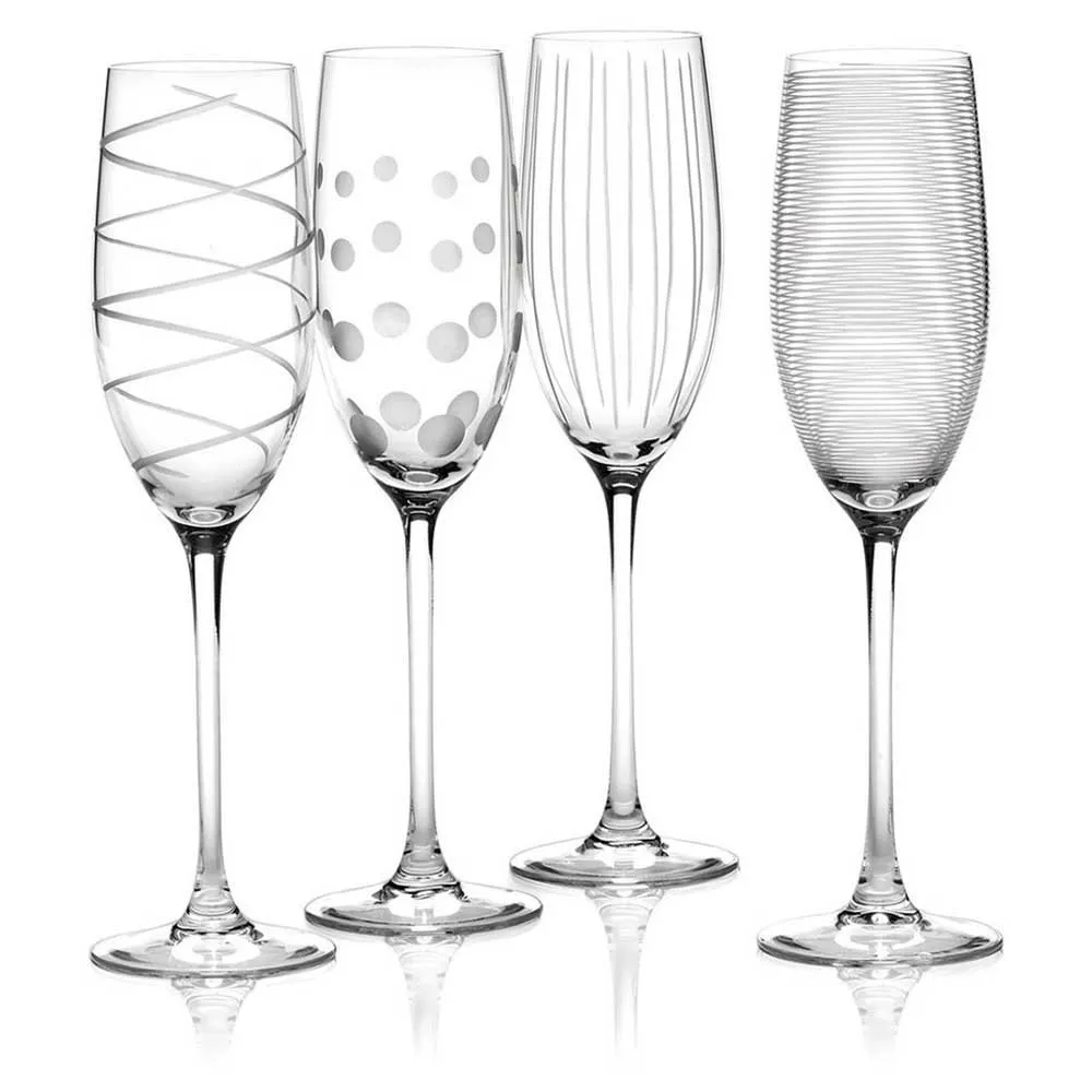 Mikasa Menaje Set Of 4 Flute Glasses