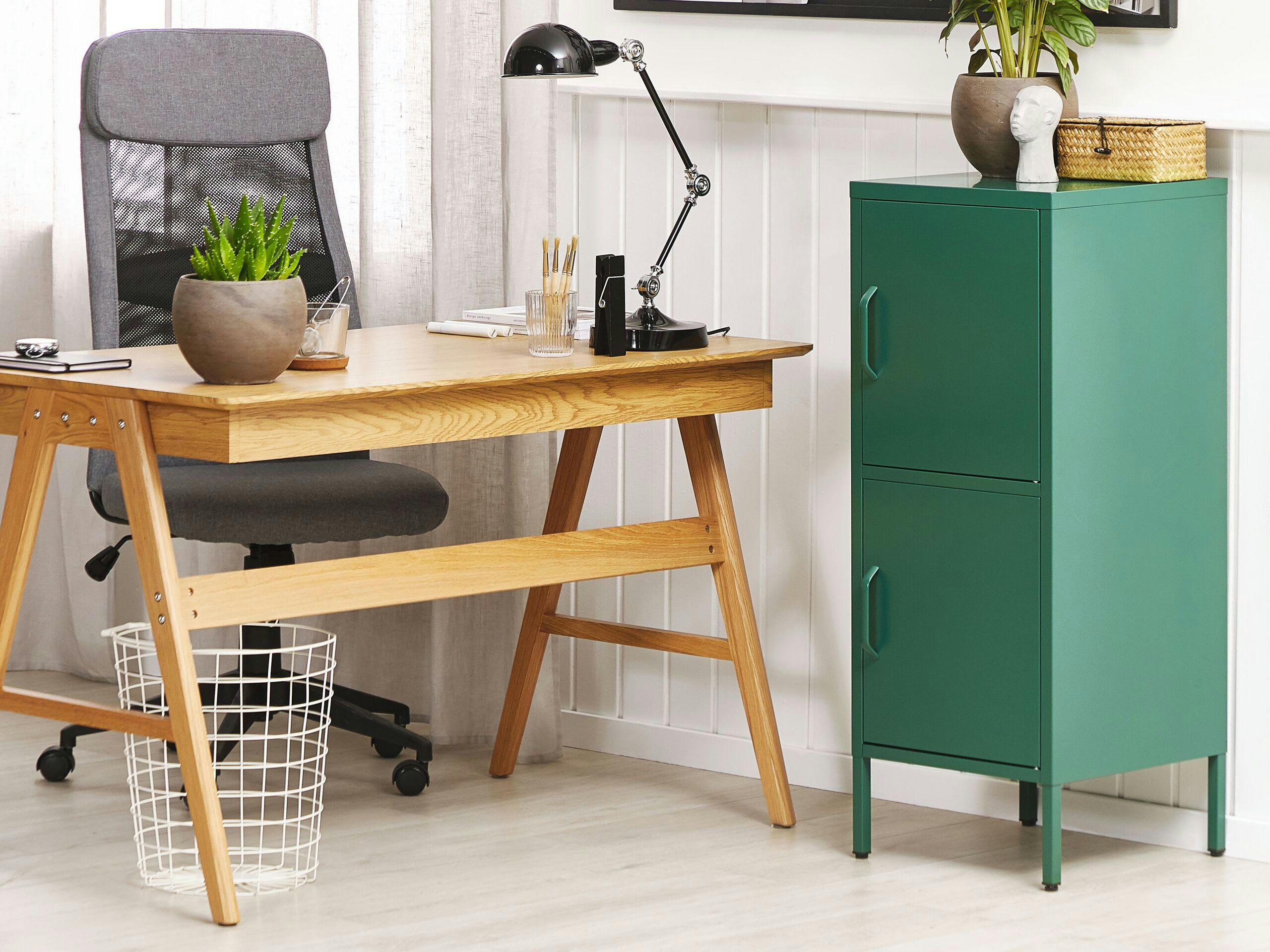 HURON - Armoire 2 portes en acier vert