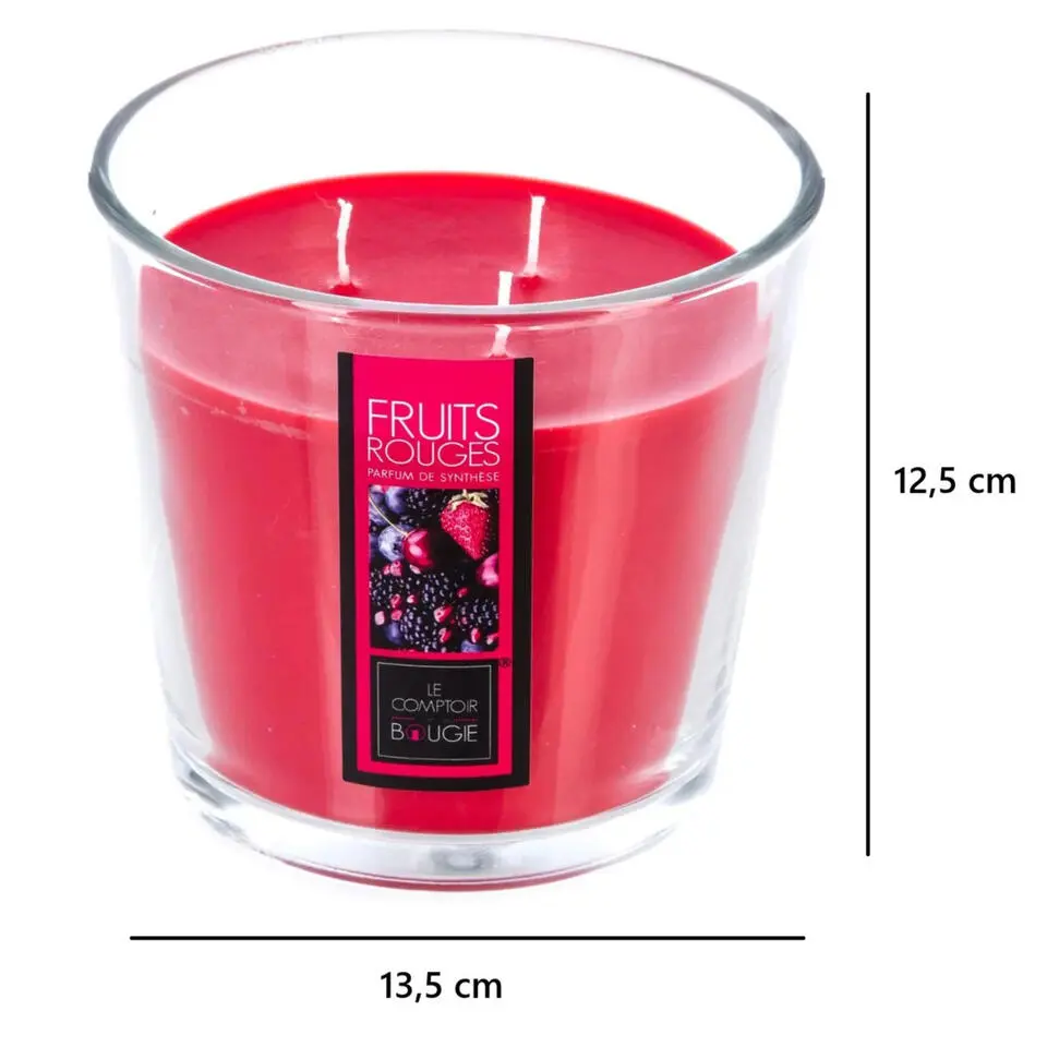 Atmosphera Candles Geurkaars glas - rood fruit aroma - 40 uur