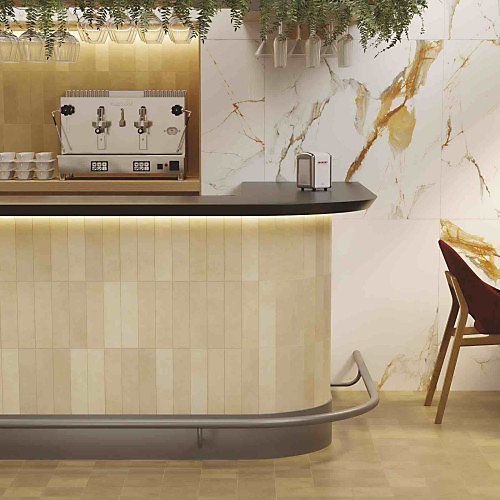 Carrelage Effet Zellige Beige - AGADIR Cotto Claro mate7x28 - Les Carreaux de Jean